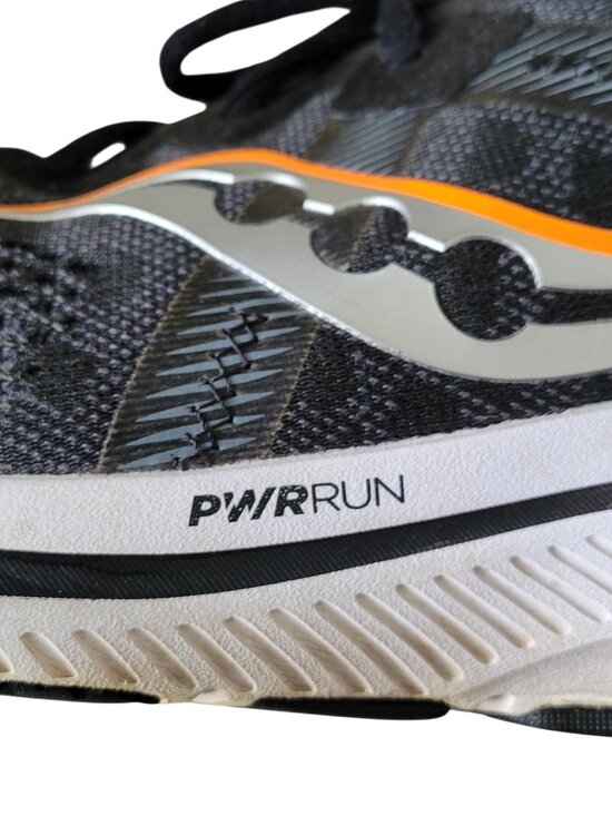 Saucony Omni 20 PWRRUN Men\'s Running Shoe Black White Sz 14 main image 5